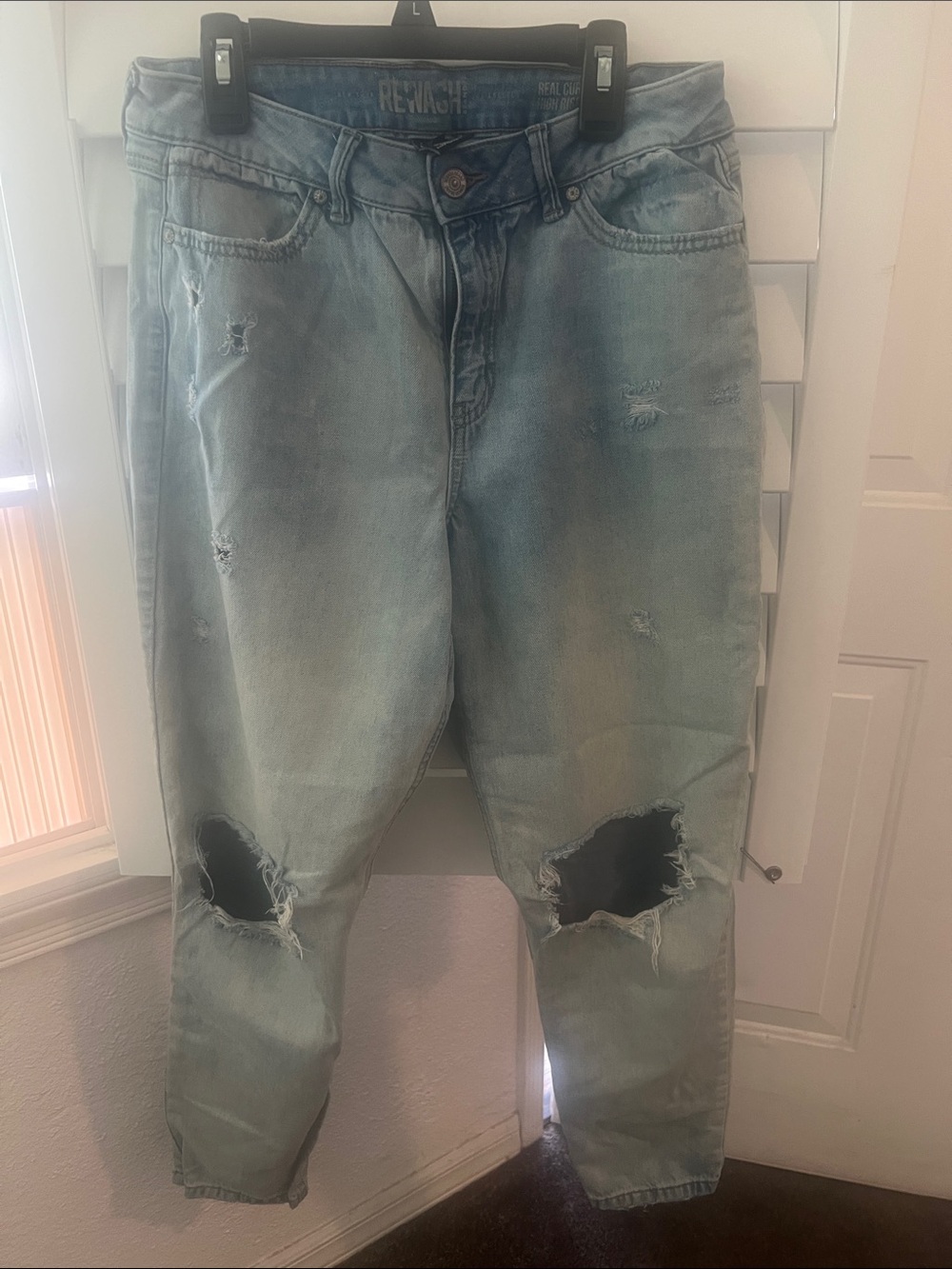 Rewash Light denim Distressed Boyfriend Jeans